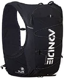 Sac à dos 10 L pour course à pied, randonnée, sport, gilet d'hydratation, sac à dos pour cyclisme, escalade, extérieur AONIJIE (noir + blanc, M)
