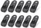 Gittcoll 10 Pcs Nylon Tarp Clips Heavy Duty Plastic Tarp Clamps Tent Awning Tarpaulin Canopies Fasteners Holder with Rotatable Grip for Outdoor Camping Car Boat (Black)