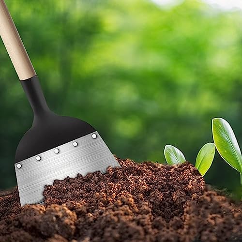 YeahBoom Multifunktionale Outdoor Garten Reinigungsschaufel,Garten Schaufel,Stahl Flach Unkrautwerkzeug Schaufel,Pflanzen Unkrautschaufel,Jäten,Pflanzen,Bauernhof,Jäten,Werkzeug für Garten,Rasen,21cm