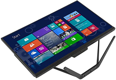 Tangxi 8G DDR4 AIO Desktop, 1920x1080 Full HD 23.8 Inch All in One Computer, for Celeron J4125 CPU, for 10, 2 USB3.0/4 USB2.0/RJ45/VGA/, 24Inch Desktop with Camera (8+512G UK Plug)