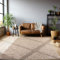 HomebyHome Outdoor Teppich Wetterfest 120x170 cm Sisal Optik Beige Rauten Design Rechteckig - Balkon Teppich Wasserfest Küchenteppich Außenbereich Teppich für Terrasse Garten Balkon