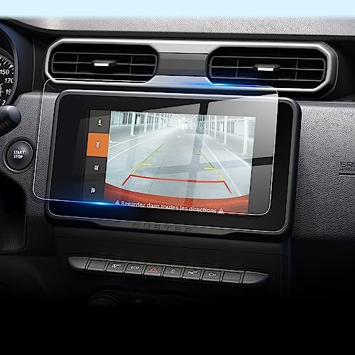 LFOTPP Kompatibel mit Renaul-t Dacia Duster 8 Mediensystem Navigation Schutzfolie, Dacia Duster Zubehör 8 Zoll Tempered Glas 9H Kratzfest Navi Radio GPS Displayschutzfolie