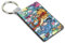 Porte-clé en bois Bourriquet ours winnie dessin animé amis Eeyore Ref 20