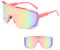 Lunette Cyclisme pour Hommes et Femmes,Lunette Running,Lunettes De Soleil,Lunettes de Sport Polarisée UV400,lunette Soleil Course pour Activités de Plein Air,Cyclisme,Course à Pied,Pêche (cadre rose)
