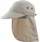Decentron Men's Visor Sun Hat with Neck Flap Baseball Cap for Fishing Safari Hiking Hats Outdoor Summer Hat Women Light Grey