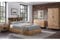 Marlborough Timber Natural Oak Ottoman Storage Bed - Double 4ft 6 (135cm)