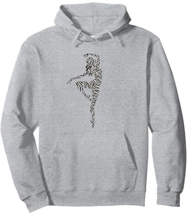 Ballet Dancer Zebra Ballerina Dance Women Girls Animal print Pullover Hoodie