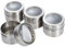 Garneck 6 Pièces boîtes de condiments épice magnétique pots à épices Récipient magnétique pour condiments Récipient hermétique pour condiments d'épices Silver