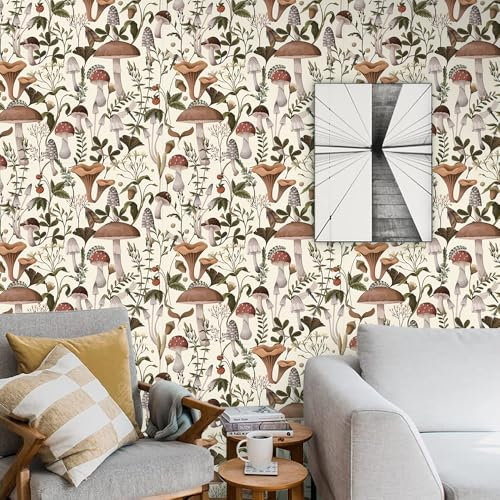 OFZVEO Self Adhesive Wallpaper 44.5×300cm Animal Peel and Stick Wallpaper Leaf Animal Stick on Wallpaper for Living Room Bedroom Kitchen Wall Cabinets Decor Worktop Vinyl Covering
