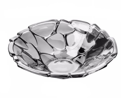 ADERFETBI Obstschale, modern, Kristallglas, hoher Obstteller für Zuhause, Wohnzimmer, Trockenfrüchte, Snack-Präsentationsteller, Salatschüssel