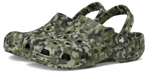 Crocs,Unisex Erwachsene,Classic Confetti Clog,Armeegrün/Mehrfarbig,45-46