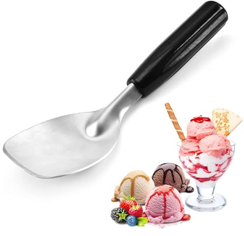 Pala de helado de acero inoxidable, cuchara antiadherente para helado, pala de helado, cuchara de cocina para suministros de cocina