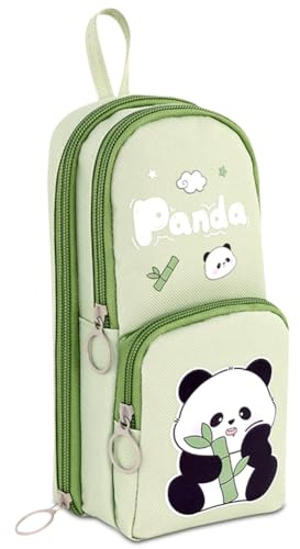 HOXSNII Panda Federmäppchen, Federmäppchen Große, Aufbewahrung Bleistift Tasche, 3D Druck Kinder Federtasche, Handheld Büro Briefpapier Tasche Geeignet Etui für Mädchen Jungen-E