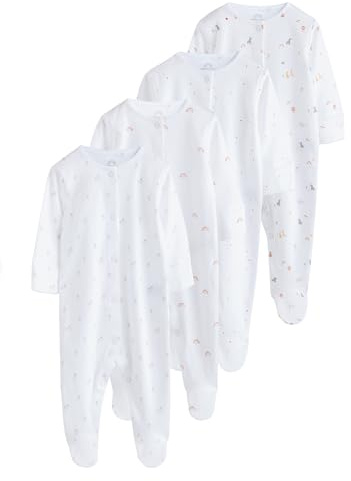 NEXT Baby 4er-Pack Strampler mit Druckknöpfen, 4er-Pack