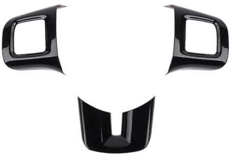 Zentrales Bedienfeld Für Dodge Für Challenger Für Charger Für Durango Dart 2009-2014 Auto Lenkrad Anzug Aufkleber Dekoration Abdeckung(Schwarz)