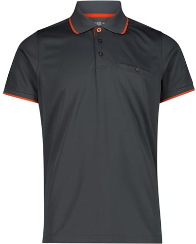 CMP Herren Piquet Polo T-Shirt, Grey, XXL