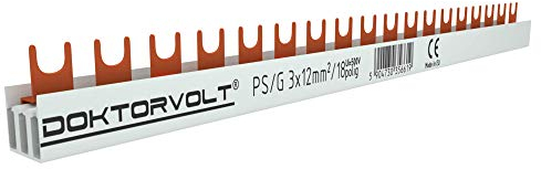 3P Phasenschiene Gabel 18-polig 12mm² Sammelschiene Drehstromschiene Kammschiene DV 6619
