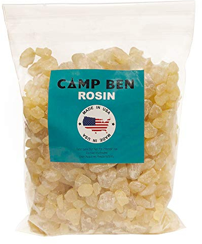 Camp Ben Pine Rosin - Tree Resin - Making Beeswax Cloth Food Wraps, Gum Nugget Rock Form, Natural Grade Hand Grip Enhancer, Baseball, Softball, Rodeo Rough Bucking Stock, Bull Riding