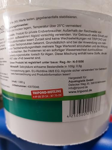Tripond Fadenalgen Stop effektive und dauerhafte Fadenalgenbekämpfung 1/2,5/5kg Tripond Fadenalgen Stop Fadenalgenstop 1kg