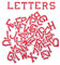AXEN 52pcs Alphabet A to Z Patches, Iron on Sew on Letters for Clothes, Classic Red