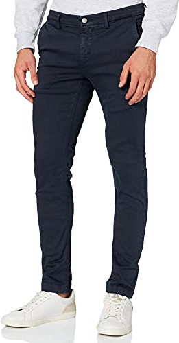 Replay Men's Jeans Zeumar Slim-Fit Hyperflex Hyperchino Color X-Lite with Stretch, Blue (Blue 010), 34W / 34L