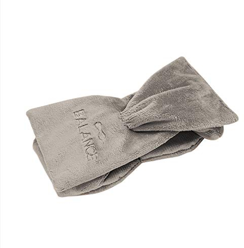 Gravity Gewichts Schlafmaske für Frauen und Herren Gewichtsband Einschlafhilfe Schlafbrille Augenmaske für Nachtschlaf, Nickerchen und Reise in Grau 73x10 cm 0,3kg
