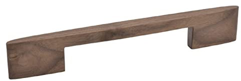 Solmer LTD Lattitude Wooden Handle Fixing Kitchen Bedroom Cabinet Cupboard Handle (Walnut)