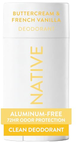 Native Deodorant Contains Naturally Derived Ingredients, 72 Hour Odor Control, Deodorant for Women and Men, Aluminum Free, Buttercream & French Vanilla 2.65oz