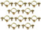 AERZETIX - C60426 - Lot de 10 colliers supports simples de fixation Ø16 - fixation murale de tuyau cuivre serrage patte à vis plomberie chauffage sanitaire - en acier