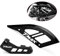 Velospeed Per Tmax 560 Tech Max Tmax 530 SX DX Tutti gli anni Staffe Pinze Freno Posteriore Disco Rotore Guard tmax530 tmax560 techmax Accessori (nero)