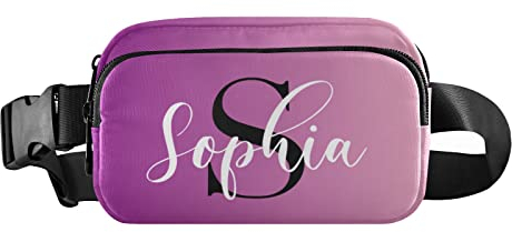 Individuelle Bauchtasche für Damen und Herren, personalisierte Gürteltasche, Crossbody-Hüfttasche, wasserdicht, überall, modische Schultertasche für Laufen, Wandern, Reisen, Farbe 2
