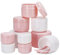 Heyu-Lotus Travel Pots for Toiletries,10 Pcs Travel Pots Cosmetic Sample Jars 20ml/50ml/100ml Sample Pots with Spatulas Tool for Cream,Make-up Sample Glitter Nail Art Storage (Multi)