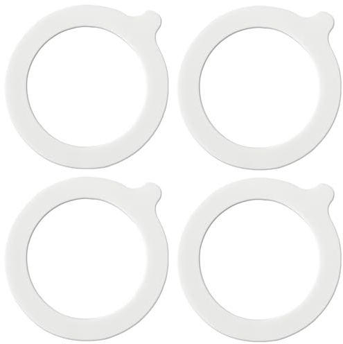 4 Piezas Juntas de Silicona para Tarros,Anillos de Sellado para Frascos,Junta Hermético de Repuesto,para Frascos de Vidrio,Almacenamiento de Alimentos,Interior Ø 69 mm,Exterior Ø 93mm
