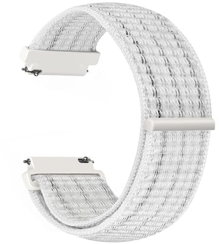 Vodtian 18mm Nylon Armband Kompatibel mit Garmin Venu 2S/Venu 3S/Vivoactive 4S/Vivomove 3S/Forerunner 255s/255s Music/265s, Schnellverschluss Ersatz Sport Loop Uhrenarmband für Damen Herren