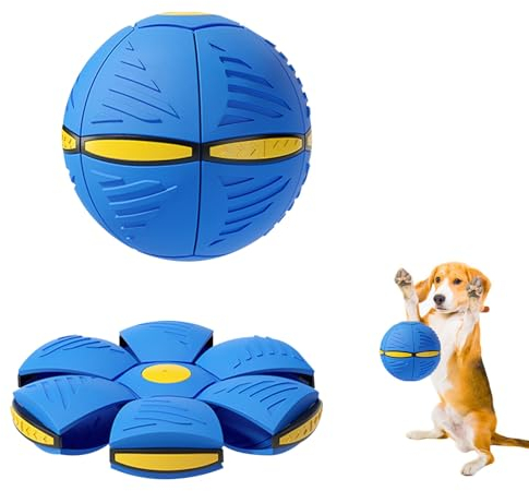 Balle Soucoupe Volante pour Chien, Boule de Soucoupe Volante, Balle pour Chien de Soucoupe Volante, Pet Toy Flying Saucer Ball, Boule Magique pour Chien, Soucoupe Volante pour Animaux de Compagnie