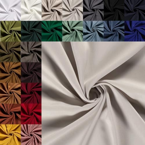 Viskose Uni Meterware - luftiger Viskosestoff einfarbig - fließender Blusenstoff, leichtes Sommerkleid nähen - Ökotex 100 *Ab 50cm, Farbe: 061 h.grau