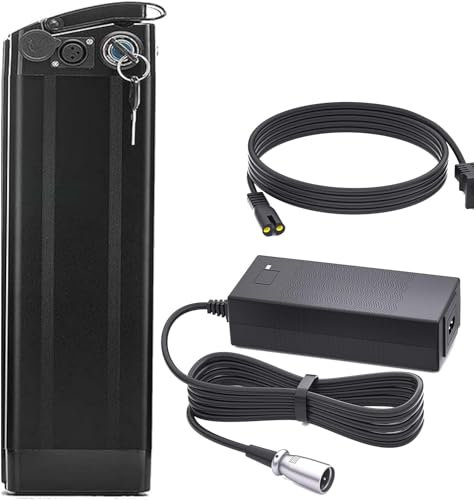JHKJ Batterie Lithium-ION de Remplacement, 36V/48V, 15,6 ah, 18ah, 21ah, pour Moteur 250W, 500W, 750W, 100W, 48V, 15,6 ah,48v15.6ah