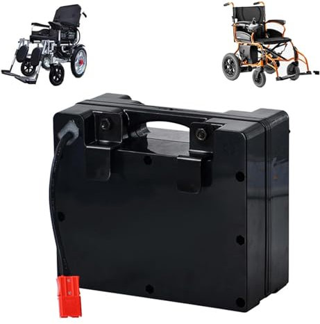 HJGHY Batterie au Lithium 24 V Batterie 24 V 20 Ah 25 Ah 30 Ah pour Fauteuil Roulant électrique Batterie Rechargeable au Lithium 24 V Batteries de Remplacement au Plomb avec Chargeur,24v,30Ah