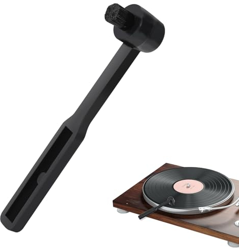 Vinyl Record Cleaning Brush, Carbon Fibre Record Cleaner Anti Static Brush Cleaning Brush Stylus Needle for Record Players Removes Dust Dirt Debris from Your Stylus Improves Lifespan Playback Quality