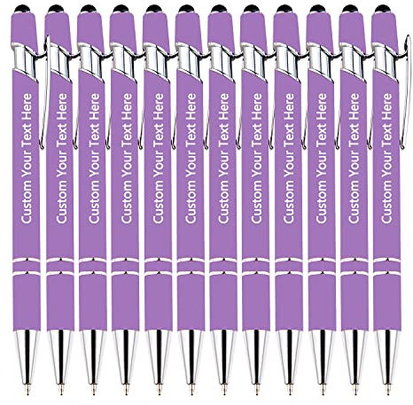 KOLOWKO Personalisierbarer 2-in-1 Kugelschreiber - Individuelle Gravur von Text/Name/Nachricht - Großhandel bis 1000 Stück für Firmengeschenke, Abschlussfeiern & Jubiläen