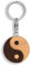 Yin Yang Holz Schlüsselanhänger Handgemacht Braun Tönen für Frauen Männer Mädchen Jungen Teenager Erwachsene Geschenke, braun, One size
