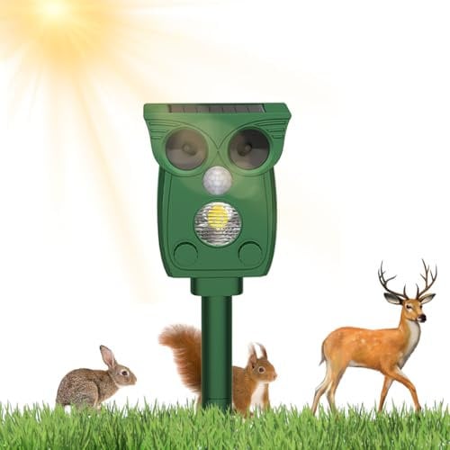 COODAY Ultrasuoni Solare Repellente Gatti,Repellente per Animali,Repeller per Piccioni.