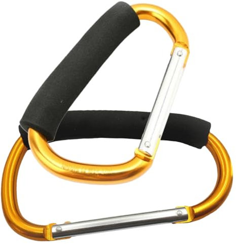SHOWERORO 2Piezas Ganchos de Carabiner Heavy Duty para y de Esquí de Portátil y Ligero Soporte para Transporte de de Patinaje y Esquí