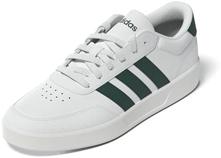 adidas Herren BREAKNET 3.0 Shoes, FTWR White/Collegiate Green/core White, 43 1/3 EU