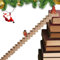 2024New Holztreppe Weihnachts-Adventskalender, Weihnachtsmann Treppenhaus Countdown Kalender, Holz Weihnachtsmann Treppenhaus Adventskalender Weihnachten Countdown Dekorationen für Home Office.
