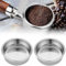 2 Piezas 51mm Filtro de Café de Acero inoxidable, Filtros Reutilizables Para Café, Canasta de Filtro Expreso, Compatible La Mayoría de Cafeteras(Plata,1 Tazas)