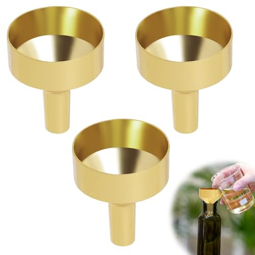 Perfume Liquids, Stainless Steel Funnel Small, Multi-use Kitchen Funnel for Mini Bottles Perfume Wine Pot Cosmetics Essential Oils, Mini Funnel for Transferring Oil, Salt, Sugar, Jam, Liquids, Powder