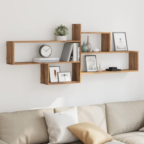 FENLAX Wandregal Wandboards Wandregale Küche Artisan-Eiche Wandregal Küche Modern Hängeregal Schlafzimmer