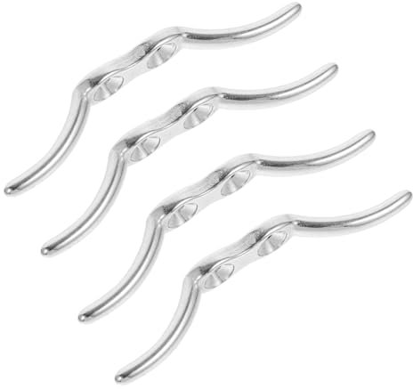 Alipis 4 Stück Edelstahl Rolloschnurhalter Jalousie Kordelklemmen Fenster Blindseil Klemme Rostfrei Präzise Verarbeitung Für Fenstervorhänge Und Sicherheitsseil