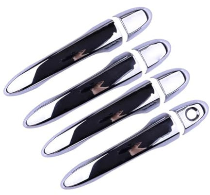 DIINJ Car Exterior Side Door Handle Cover Trim Bezel Cap For Fiat For 500X SUV 2016 2017 2018 2019 2020 2021 2022 2023 Chrome ABS Car side door handle door handle